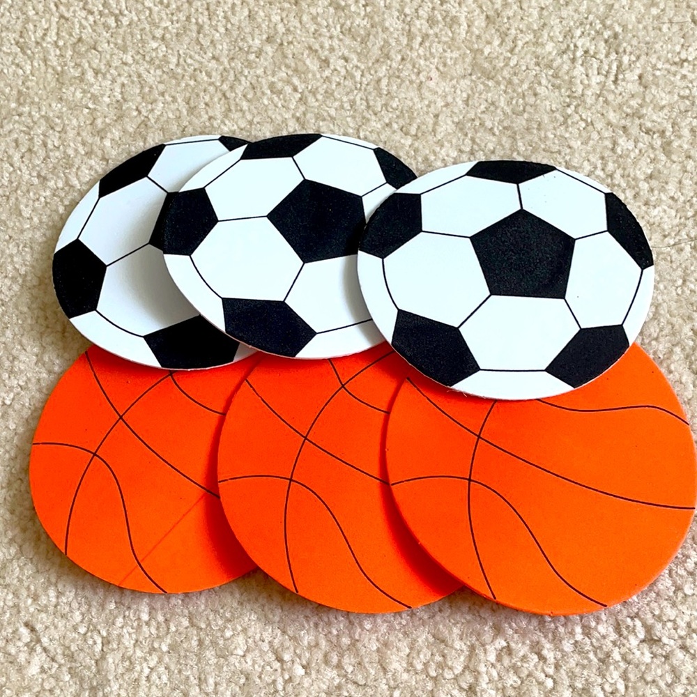 Sports Themed Foam Cutouts 🏀 ⚽️
